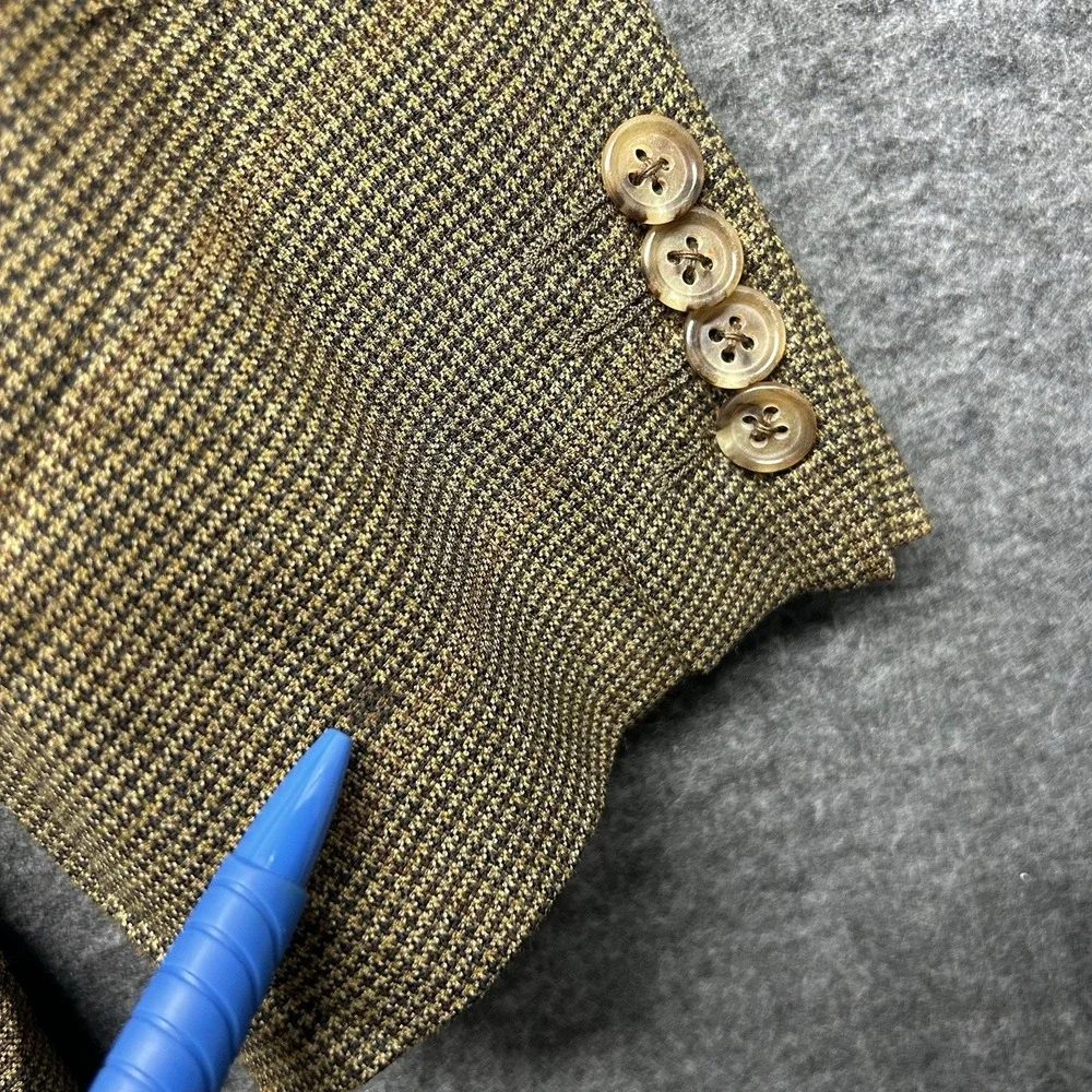 Ermenegildo‎ Zegna Houndstooth Trofeo Sport Coat Blazer Jacket Men's 44L